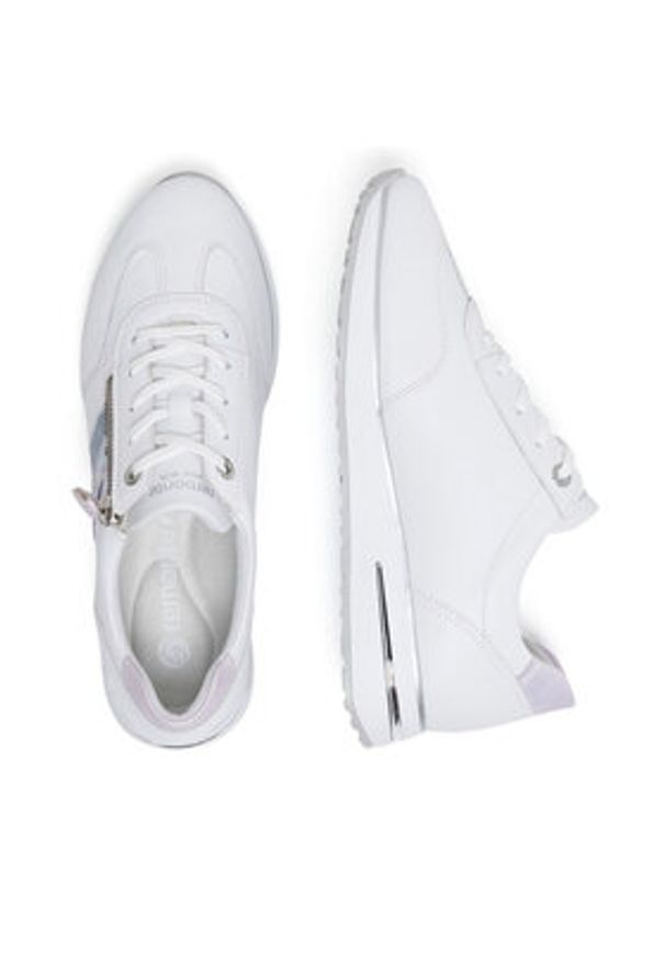 Remonte Sneakersy D1G02-80 Biały. Kolor: biały. Materiał: materiał