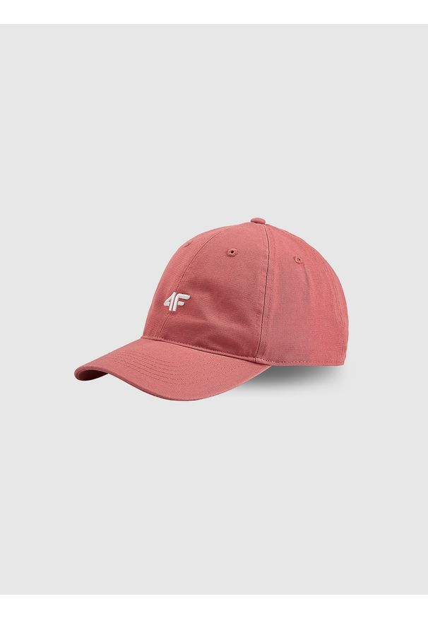 4f - 4F Czapka z daszkiem strapback uniseks - różowa XS/S (56cm). Kolor: różowy. Materiał: bawełna, materiał. Styl: casual, klasyczny