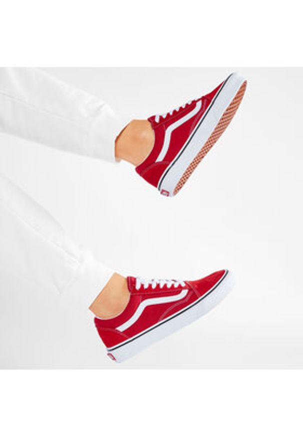 Vans Tenisówki Old Skool VN0A4BV5JV61 Czerwony. Kolor: czerwony. Materiał: skóra, zamsz