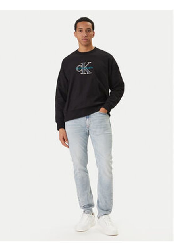 Calvin Klein Jeans Jeansy LV04RF741G Niebieski Slim Taper Fit. Kolor: niebieski