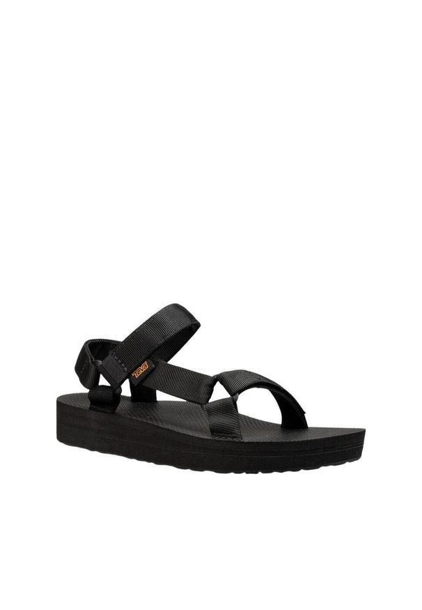 Buty do chodzenia damskie Teva Midform. Zapięcie: klamry. Kolor: czarny. Materiał: materiał, syntetyk, tkanina. Sport: turystyka piesza
