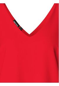 Pieces Top Franan 17146424 Czerwony Regular Fit. Kolor: czerwony. Materiał: syntetyk #8