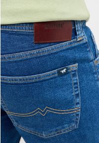 Mustang - Męskie Spodnie Jeansowe MUSTANG Denver Straight Denim Blue 1014878 5000 700