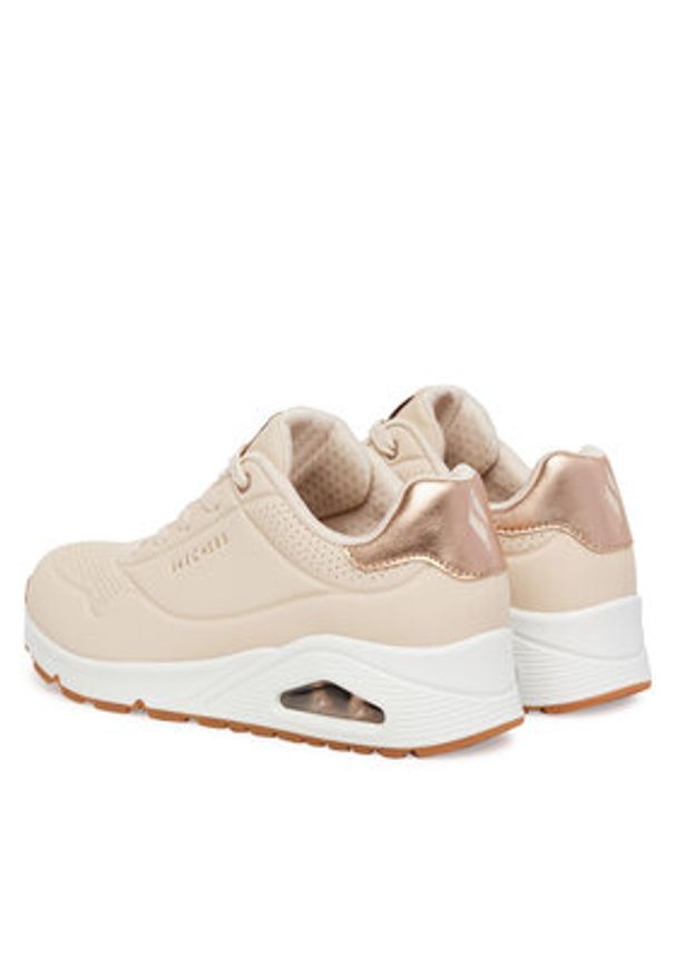skechers - Skechers Sneakersy Uno-Golden Air 177094/NAT Beżowy. Kolor: beżowy. Materiał: skóra