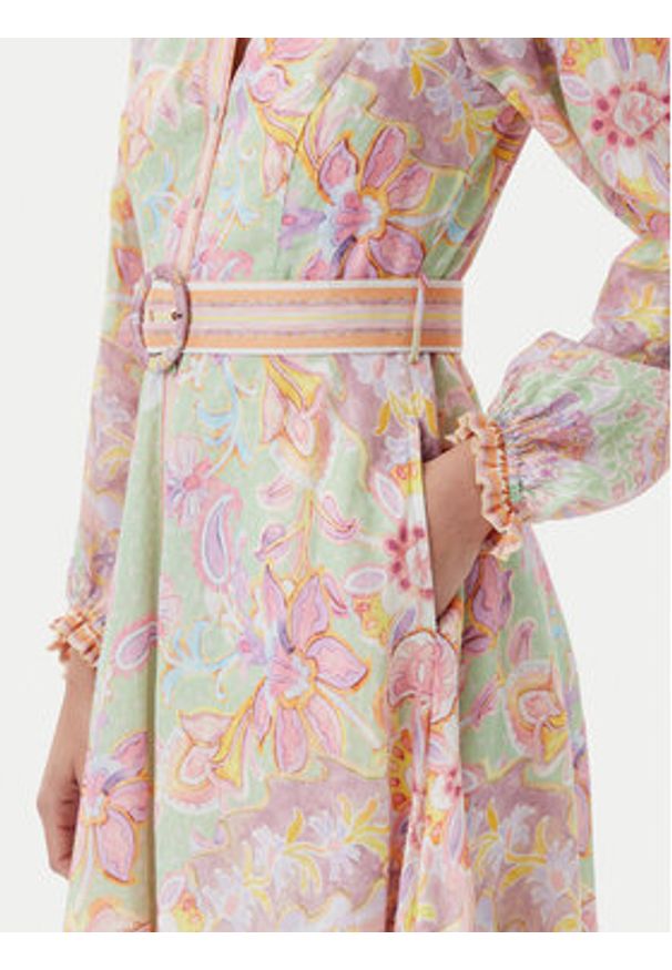 Hale bob - Hale Bob Sukienka letnia 4ZCA612M Kolorowy Regular Fit. Materiał: len. Wzór: kolorowy. Sezon: lato