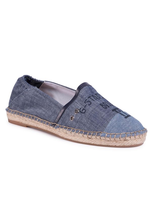 G-Star RAW - Espadryle G-STAR RAW - Base Denim Espadrille D16767-A608-89 Dk Aged. Okazja: na co dzień. Kolor: niebieski. Materiał: materiał. Szerokość cholewki: normalna. Sezon: lato. Obcas: na płaskiej podeszwie. Styl: sportowy, casual