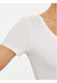 Tommy Jeans T-Shirt Essential DW0DW17385 Biały Slim Fit. Kolor: biały. Materiał: bawełna