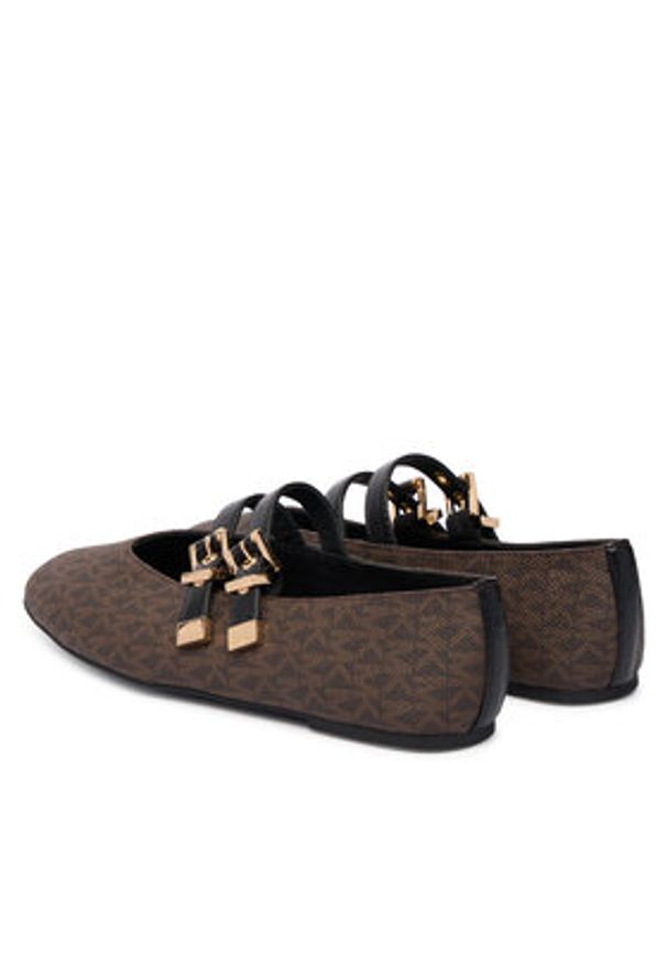 MICHAEL Michael Kors Baleriny Rowen Flex Ballet 40R6RWFP1B Brązowy. Kolor: brązowy. Materiał: skóra
