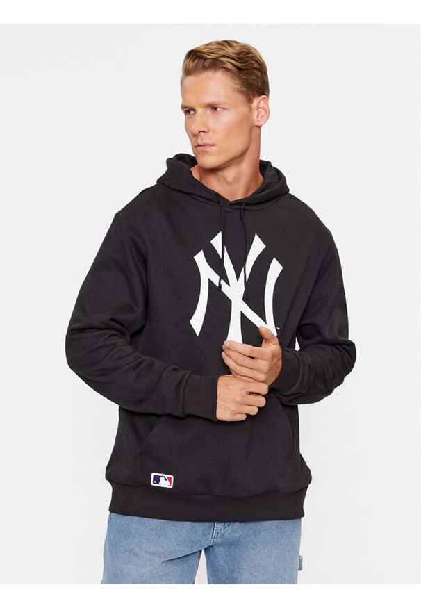 New Era Bluza Nos MLB Neyyan 60416747 Czarny Regular Fit. Kolor: czarny. Materiał: bawełna