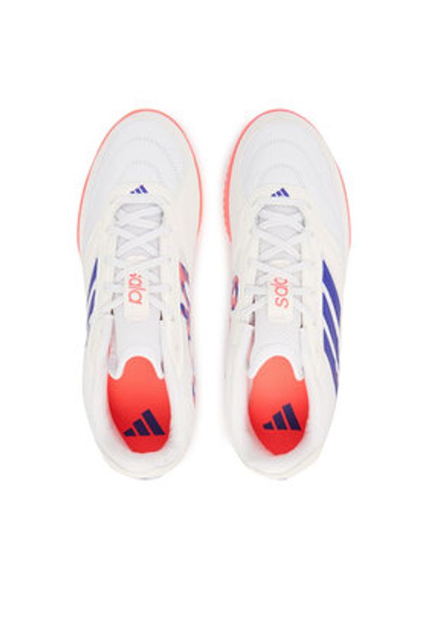 Adidas - adidas Buty do piłki nożnej Top Sala Competition II JP6980 Biały. Kolor: biały. Materiał: skóra, zamsz