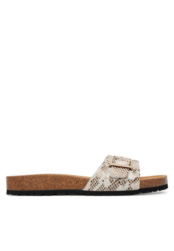 Klapki Tamaris. Kolor: beżowy