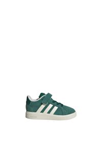 Adidas - Buty Grand Court 2.0 Kids. Kolor: biały, wielokolorowy, zielony, czarny
