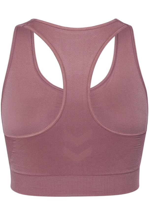 Stanik fitness cardio Hummel hmltif. Kolor: fioletowy. Materiał: materiał. Sport: fitness