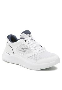 skechers - Skechers Sneakersy Go Walk Flex 216480 /WNV Biały. Kolor: biały. Materiał: materiał