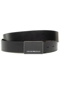 Emporio Armani Pasek Męski Y4S427 YTU7J 84372 Czarny. Kolor: czarny. Materiał: skóra