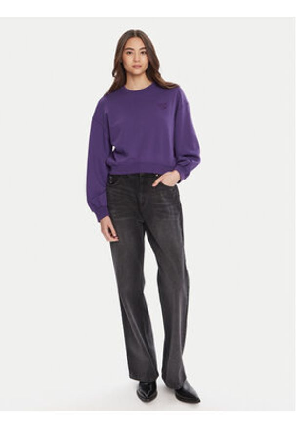 Pinko - PINKO Bluza Maliardo 105510 A2RB Fioletowy Regular Fit. Kolor: fioletowy. Materiał: bawełna