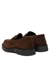 TOMMY HILFIGER - Tommy Hilfiger Mokasyny Comfort Lwt FM0FM05727 Brązowy. Kolor: brązowy. Materiał: zamsz, skóra #3