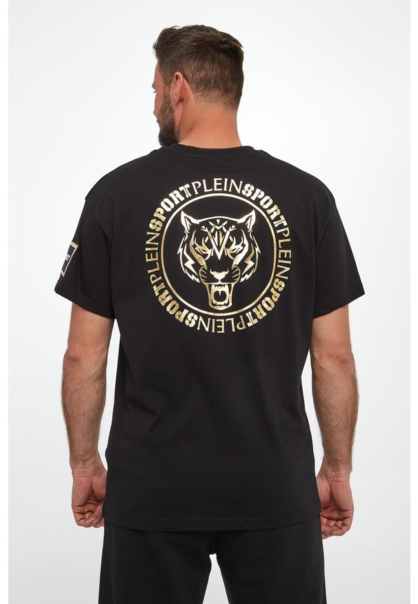 Philipp Plein - T-shirt męski z logo PLEIN SPORT. Styl: sportowy