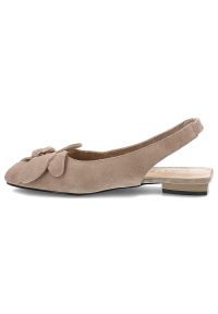 Sandały damskie Vinceza, cholewka ze skóry naturalnej pasek wokół pięty z elastyczną wstawką, beżowe, 66951. Zapięcie: pasek. Kolor: beżowy. Materiał: skóra #4