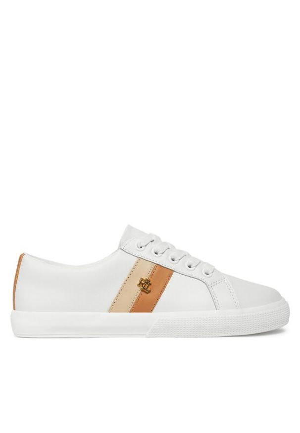 Lauren Ralph Lauren Sneakersy Janson II 802925365001 Biały. Kolor: biały. Materiał: skóra
