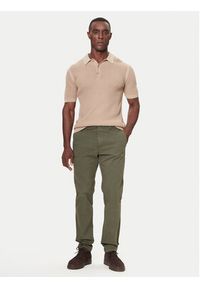 United Colors of Benetton - United Colors Of Benetton Chinosy 4TZYUF04P Zielony Slim Fit. Kolor: zielony. Materiał: bawełna #4