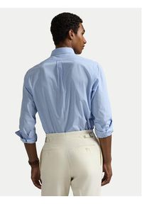 Polo Ralph Lauren Koszula 710929346016 Błękitny Custom Fit. Typ kołnierza: polo. Kolor: niebieski. Materiał: bawełna #4