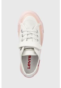 Levi's® - Levi's tenisówki dziecięce kolor różowy. Okazja: na spotkanie biznesowe. Nosek buta: okrągły. Zapięcie: rzepy. Kolor: różowy. Materiał: guma. Styl: biznesowy #3