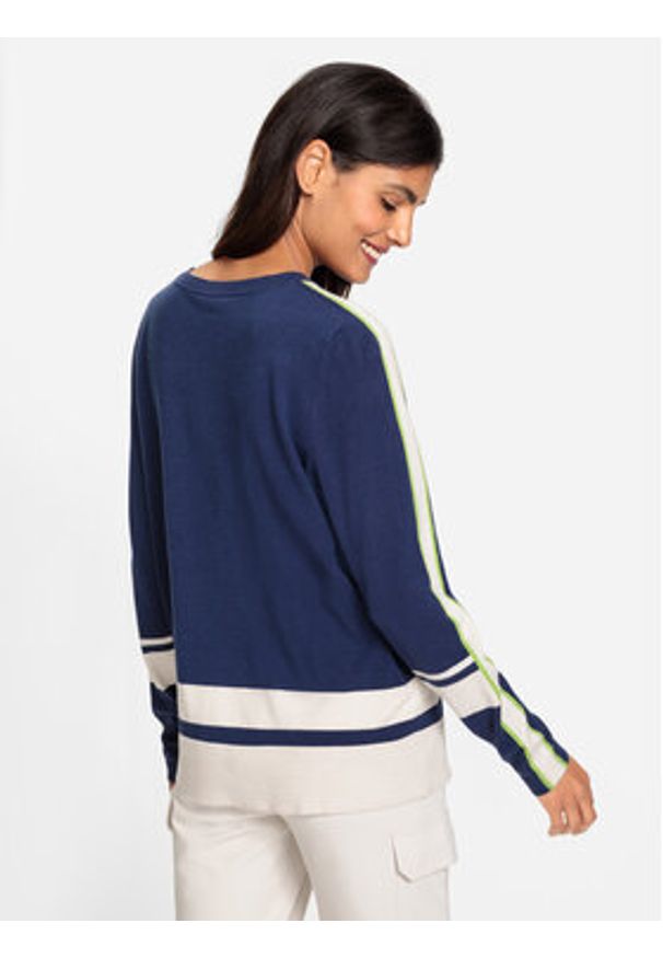 Olsen Sweter 11004261 Granatowy Regular Fit. Kolor: niebieski. Materiał: syntetyk