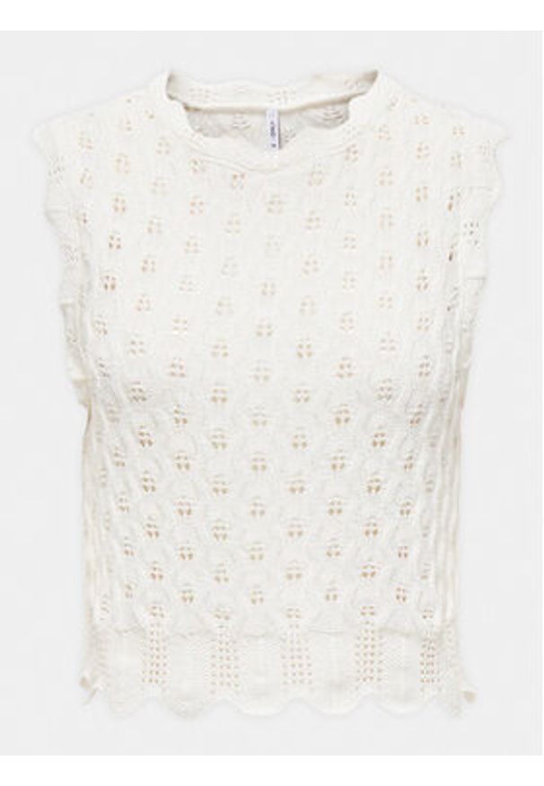 only - ONLY Top Luna 15291602 Écru Regular Fit. Materiał: syntetyk
