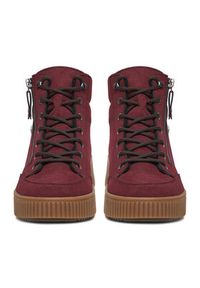 Rieker Trzewiki CEO-Y6104-35 Bordowy. Kolor: czerwony. Materiał: materiał #4