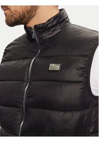 Karl Lagerfeld - KARL LAGERFELD Kamizelka 505091 551590 Czarny Regular Fit. Typ kołnierza: dekolt w karo. Kolor: czarny. Materiał: syntetyk. Długość rękawa: bez rękawów