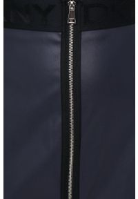 DKNY - Dkny spódnica kolor granatowy midi ołówkowa. Stan: podwyższony. Kolor: niebieski