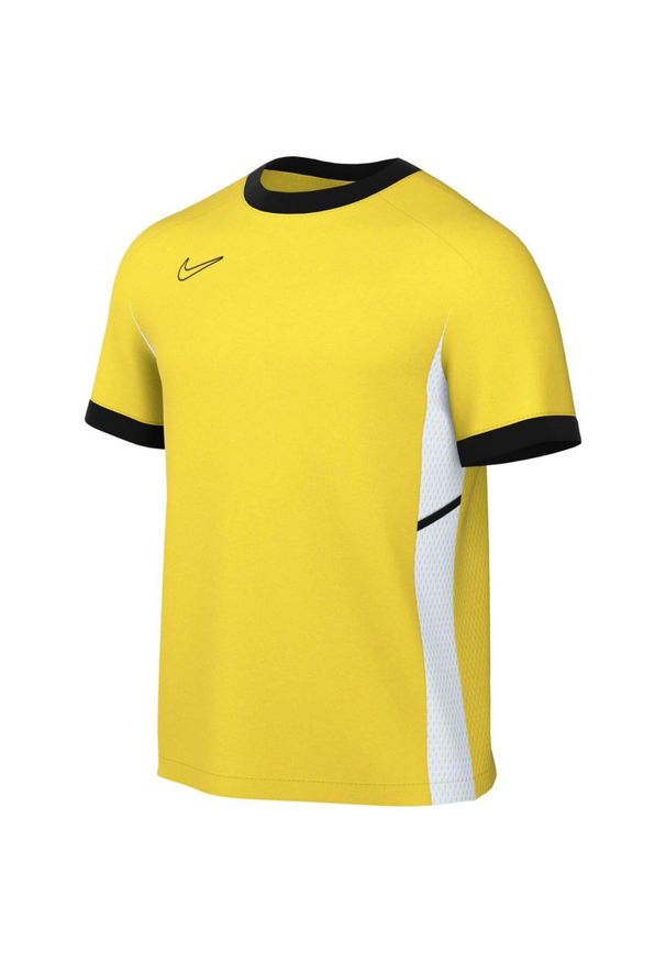 Nike - Koszulka Męska Academy 25 SS. Kolor: żółty. Sport: turystyka piesza