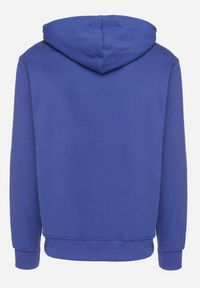 Born2be - Niebieska Bluza z Kapturem i Kieszenią Kangurkiem Narisela. Okazja: na co dzień. Typ kołnierza: kaptur. Kolor: niebieski. Materiał: jeans. Długość rękawa: długi rękaw. Długość: długie. Styl: casual, elegancki #4