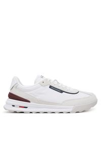 TOMMY HILFIGER - Tommy Hilfiger Sneakersy Retro Runner Seasonal FM0FM05425 Biały. Kolor: biały. Materiał: skóra