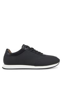 Calvin Klein Sneakersy Low Prof Runn Laceup Rubb Lth HM0HM01707 Czarny. Kolor: czarny. Materiał: nubuk, skóra