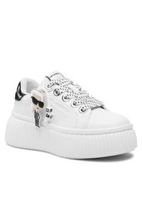 Karl Lagerfeld - KARL LAGERFELD Sneakersy KL42376N Biały. Kolor: biały. Materiał: skóra #6