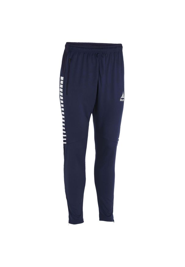 SELECT - Spodnie piłkarskie treningowe męskie Select Argentina granatowe. Kolor: niebieski. Materiał: dresówka. Sport: piłka nożna