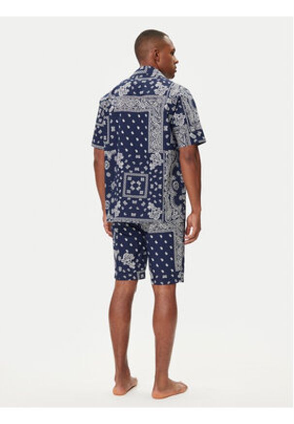 Polo Ralph Lauren Piżama 714899503019 Granatowy Regular Fit. Kolor: niebieski. Materiał: bawełna