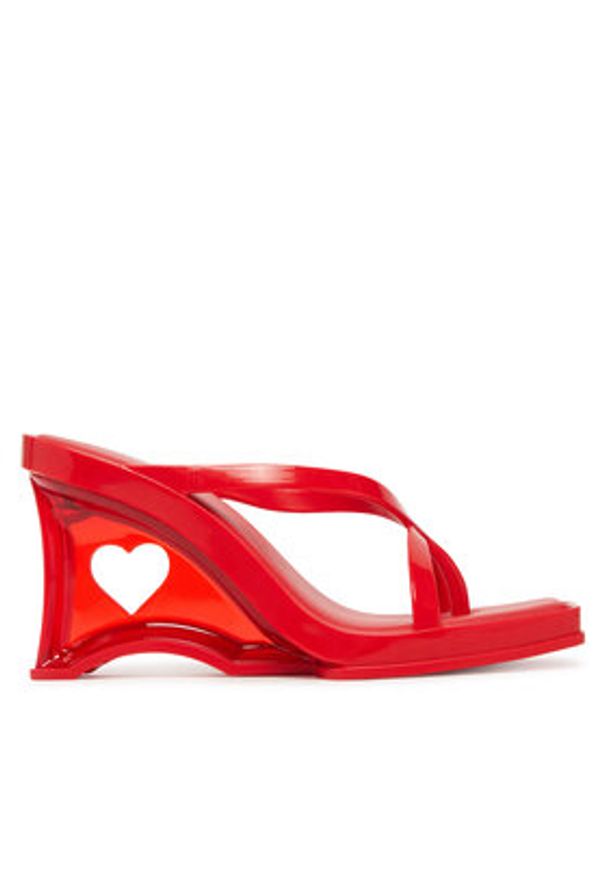 melissa - Melissa Japonki Melissa Glass Heel Ad 35801 Czerwony. Kolor: czerwony