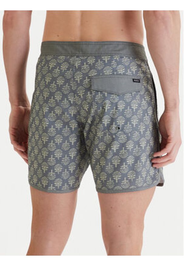 RVCA Szorty kąpielowe Freeport M1072RFT Szary Regular Fit. Kolor: szary. Materiał: syntetyk