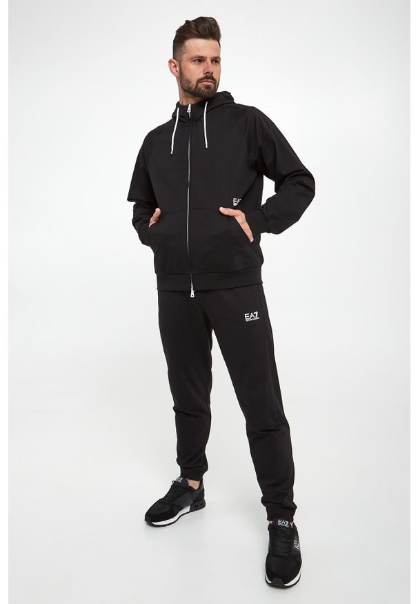 EA7 Emporio Armani - Bluza męska z kapturem EA7 EMPORIO ARMANI. Typ kołnierza: kaptur