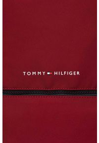 TOMMY HILFIGER - Tommy Hilfiger plecak męski kolor bordowy duży gładki. Kolor: czerwony. Materiał: poliester, neopren. Wzór: gładki #3