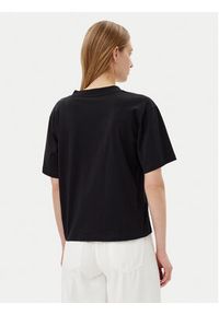 Karl Lagerfeld - KARL LAGERFELD T-Shirt A2W17104 Czarny Relaxed Fit. Typ kołnierza: dekolt w karo. Kolor: czarny. Materiał: bawełna #4
