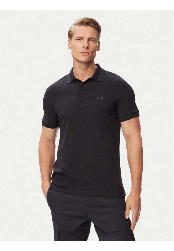 BOSS Polo Paddy 50469055 Granatowy Regular Fit. Typ kołnierza: polo. Kolor: niebieski. Materiał: bawełna