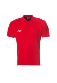 FORCE XV - Polo Force XV classic force. Typ kołnierza: polo. Kolor: czerwony. Materiał: materiał. Styl: klasyczny, elegancki #1