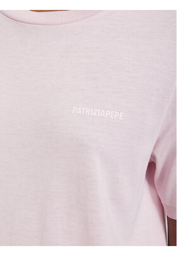 Patrizia Pepe T-Shirt 2M4542/J419-M564 Różowy jasny Regular Fit. Kolor: różowy. Materiał: bawełna