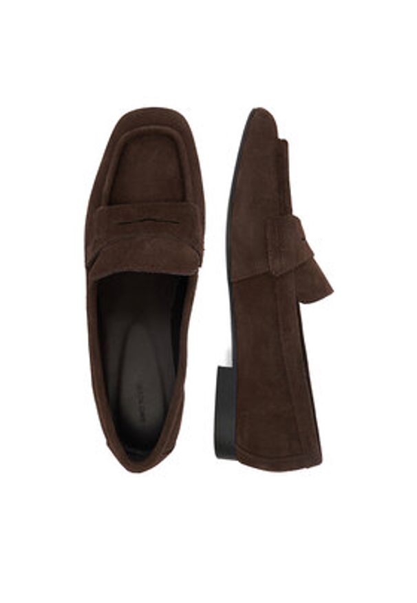 Gino Rossi - GINO ROSSI Lordsy C-28006LM Brązowy. Kolor: brązowy. Materiał: skóra, zamsz