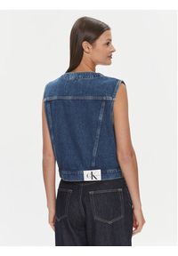 Calvin Klein Jeans Kamizelka J20J222471 Niebieski Regular Fit. Kolor: niebieski. Materiał: bawełna