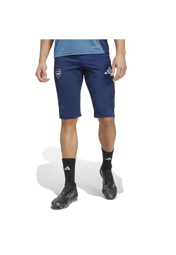 Adidas - Krótkie spodenki Aeroready Arsenal 2025/26. Kolor: niebieski. Długość: krótkie. Sport: piłka nożna